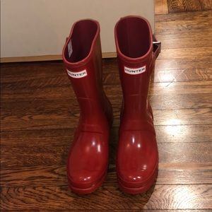 Red Hunter Boots